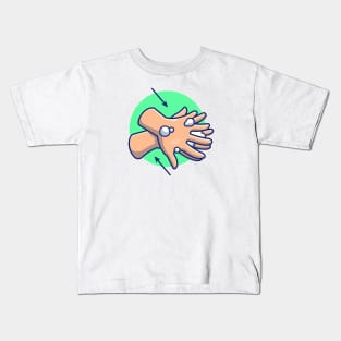 Washing hand cartoon 2 Kids T-Shirt